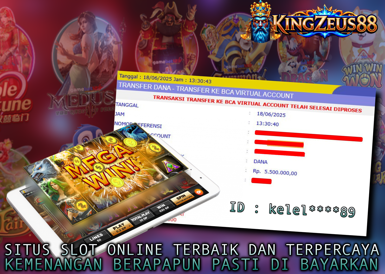 kingzeus88 login