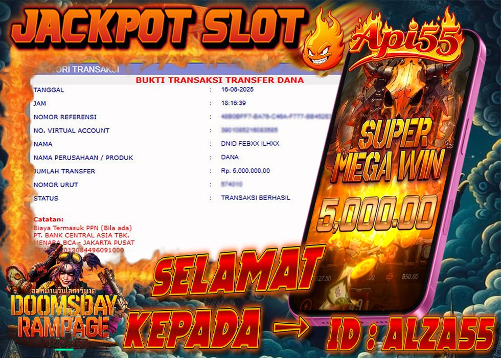 Kemenangan Doomsday Rampage API55, bukti menang ALZA55

