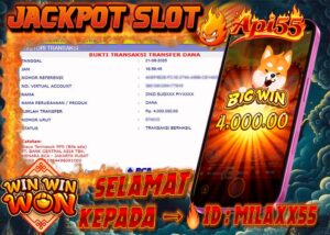 Kemenangan Win Win Won API55 oleh ID MILAXX55