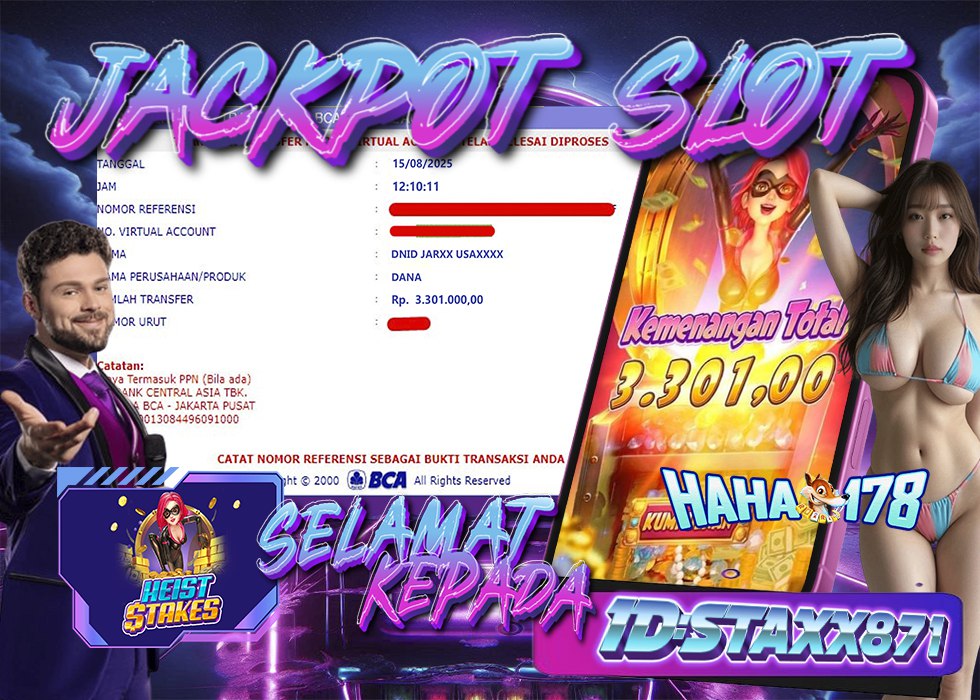 Bukti kemenangan Heist Stakes HAHA178