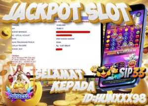 Bukti kemenangan Starlight Princess di SIP33 sebesar Rp. 6,027,000.00