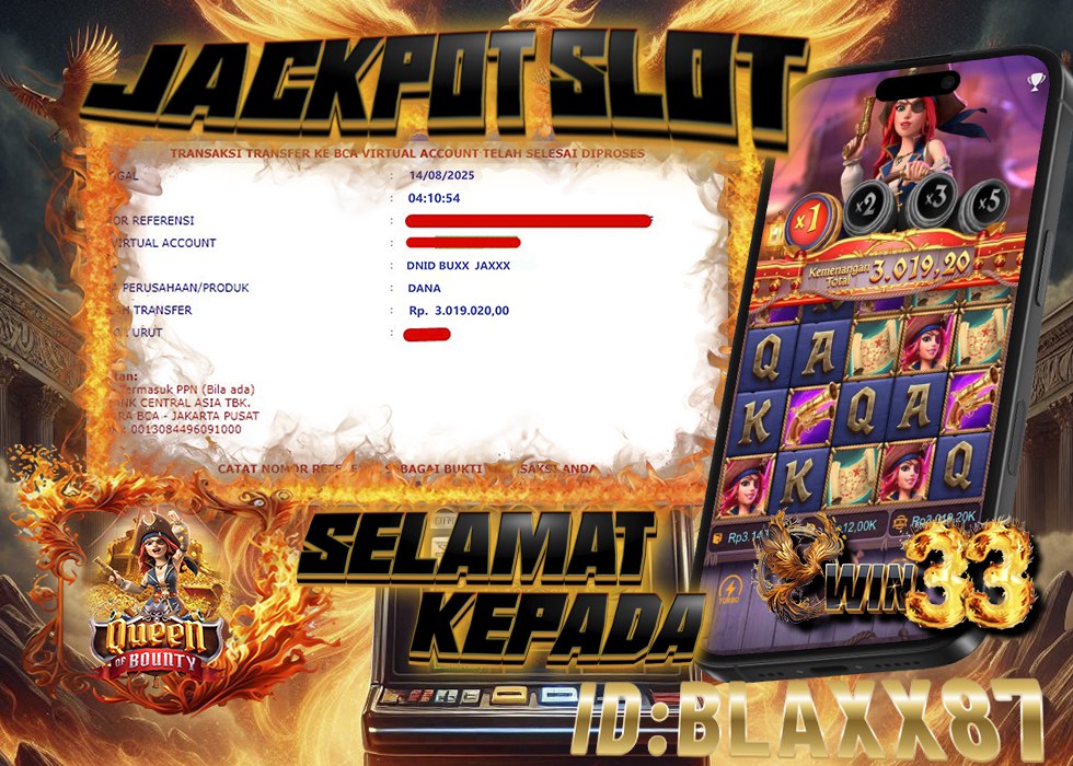 Jackpot Slot Win33 BLAXX81 Queen of Bounty