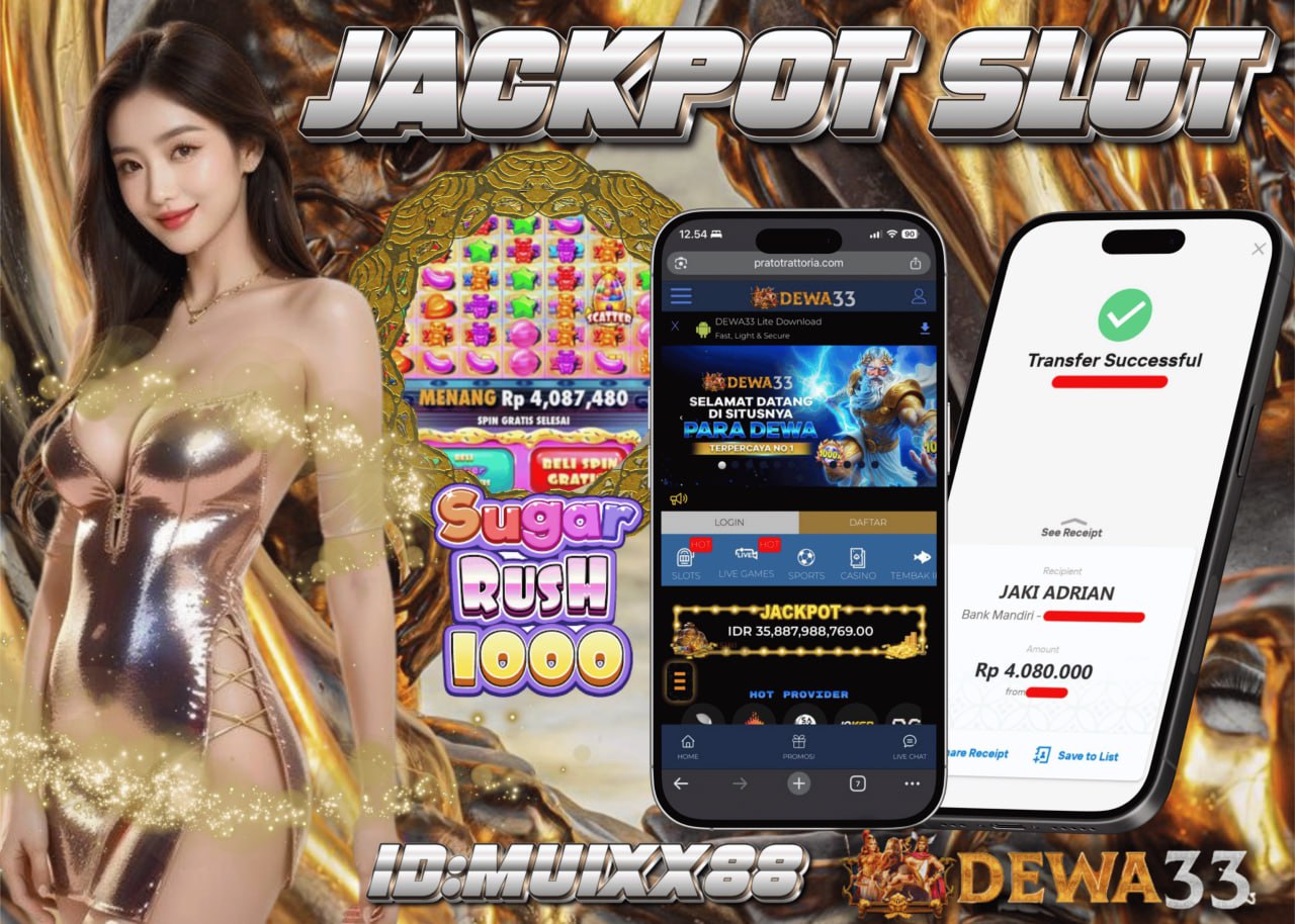 Kemenangan SUGAR RUSH 1000 di DEWA33 oleh member MUIXX88